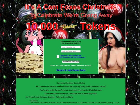 Win 10,000 Chaturbate Tokens